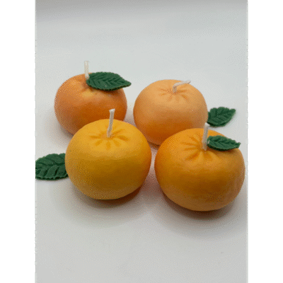 lumânare în formă de mandarină