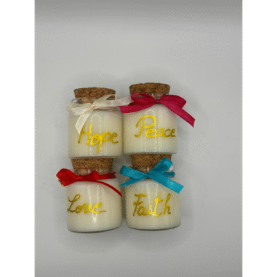 Lumânări Advent pentru Crăciun – Set Handmade (50 ml)